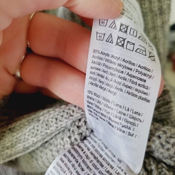 Urban Outfitters Noisy May Shake Drapey Wool Oversized Cardigan S Lagenlook Boho - Picture 9 of 10